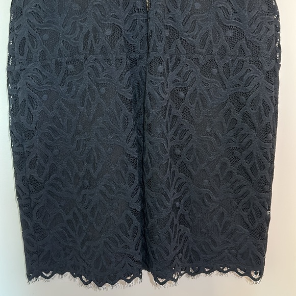 SANDRO SZ34 LACE DRESS ｜Tie Neck Lace Sheath Dress - Picture 3 of 8